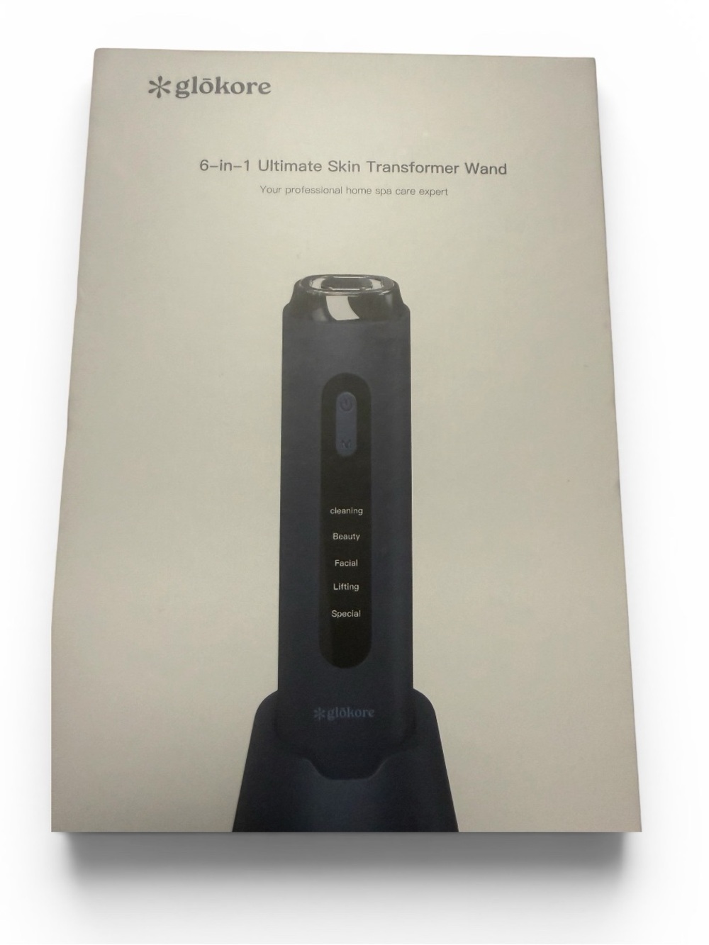 Glokore 6-in-1 LED Facial Wand Skin Rejuvenation Device